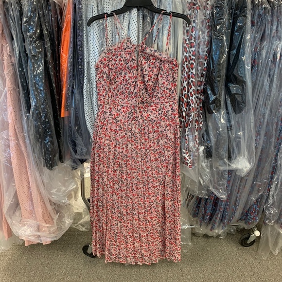 ROBERT RODRIGUEZ Cayana Pleated Floral Dress NWT 4 - Picture 2 of 8